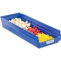 Akro-Mils Shelf Storage Bin, Plastic, Blue, 6 PK 30184BLUE